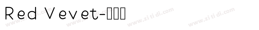 Red Vevet字体转换
